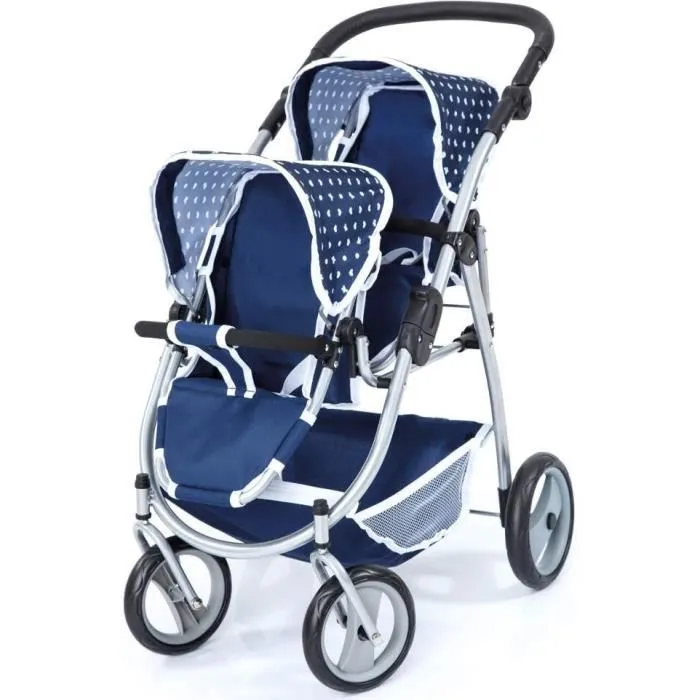 Voiture de poupée Twin bleu 60 cm - BAYER - Pour fille - Jouet en plastique pour enfant de 2 à 10 ans-0