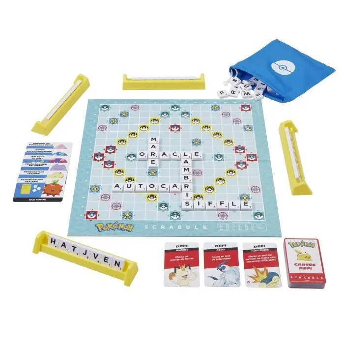 Scrabble® Pokémon-Jeu de société familial avec 2 modes de jeu HXT27-2