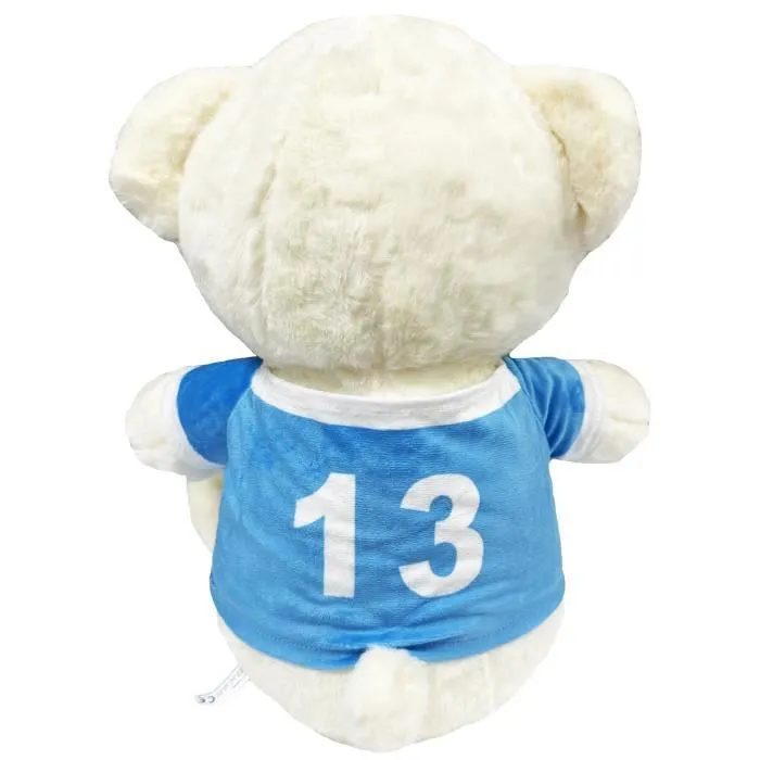 Ourson peluche géante OM - 1 mètre - Collection officielle Olympique de Marseille-2