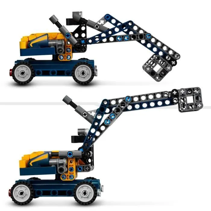 LEGO® Technic 42147 Le Camion à Benne Basculante, 2-en-1, Pelleteuse Jouet, Engin de Chantier-4