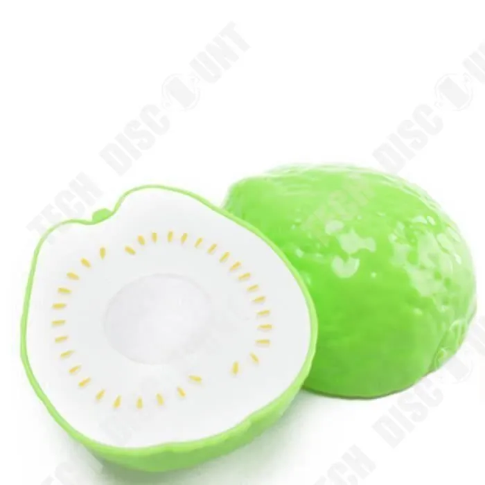 TD® Set Jeu - Jeu de Rôle Cuisine Fruits Légumes Nourriture Jouet Set Coupe-cadeau Goyave- Verte- Fille- Garçon-1