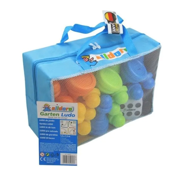 Jeu de stratégie ALLDORO Ludo XXL - Pour toute la famille - Intérieur et extérieur - A partir de 3 ans-3