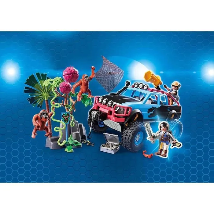 PLAYMOBIL 9407 - Super 4 - 4x4 avec Alex et Rock Brock-1