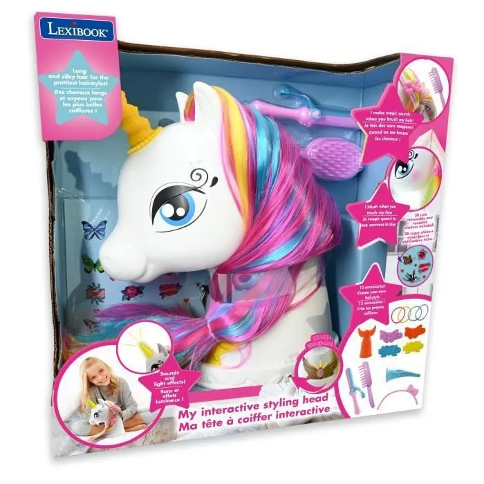 Ma tête à coiffer interactive Licorne-1