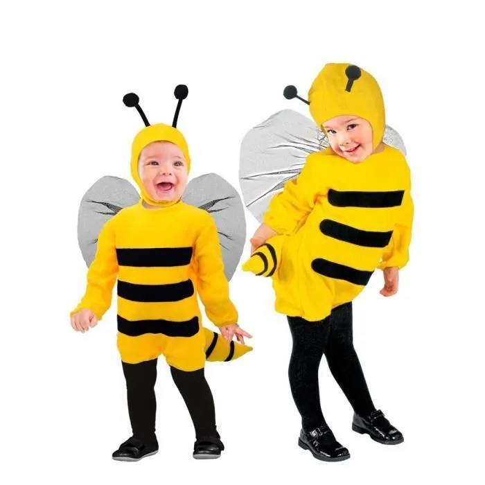 Déguisement d'abeille - WIDMANN - Costume enfant 3-4 ans - Chapeau inclus - Multicolore - Jaune-2