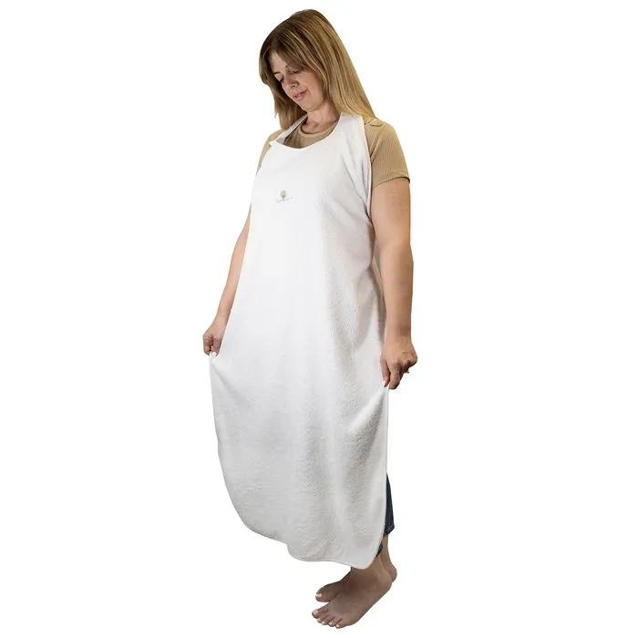 Tablier de bain éponge 70x100 cm Coton bio Ecru - EVEIL ET NATURE - Mixte - 0 mois - Naissance-2