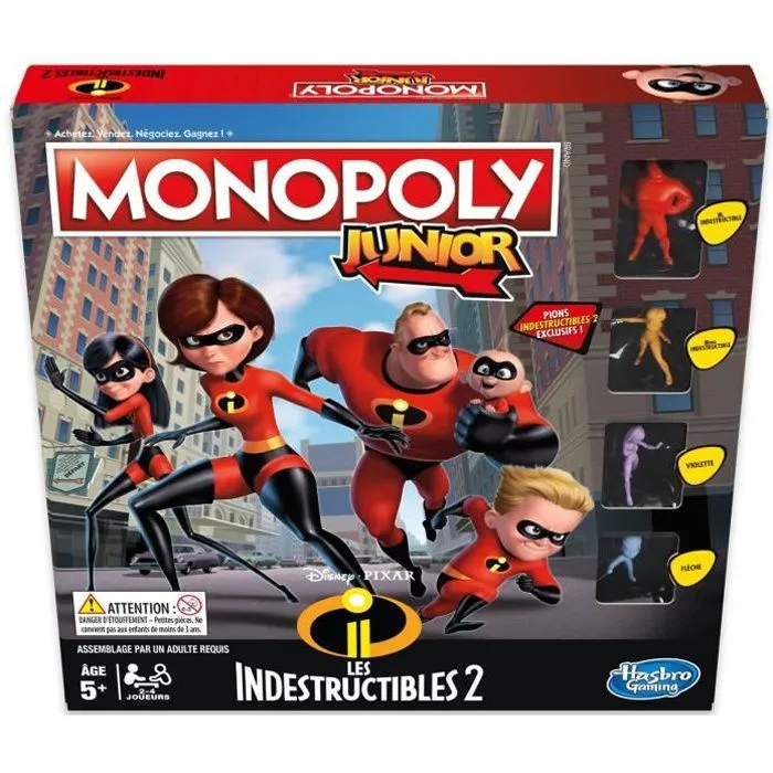 MONOPOLY JUNIOR - Indestructibles 2 - Jeu de Société-0