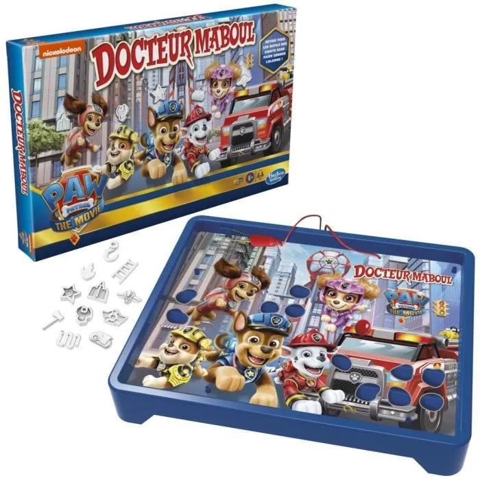 Docteur Maboul Pat' Patrouille Le Jeu - The Movie - jeu de plateau pour enfants - dès 6 ans - jeu Nickelodeon Hasbro Gaming-5