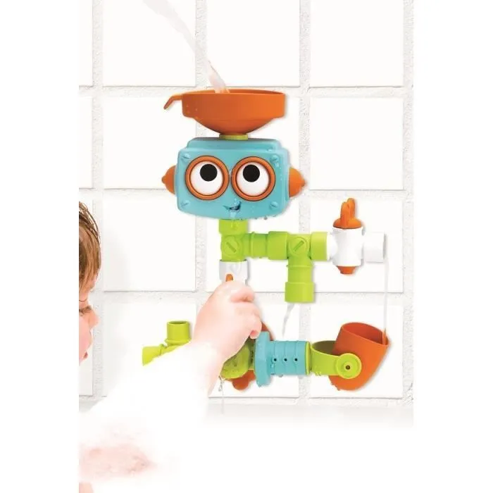 Jeu de bain bébé à construire - INFANTINO - Robot Senso - Multi-activités-0