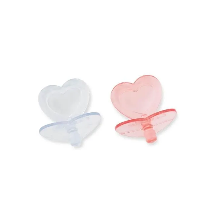 Tétines pour Poupon Corolle - Rose et Transparent - 36/42 cm - Pour Enfant de 24 Mois et Plus-1