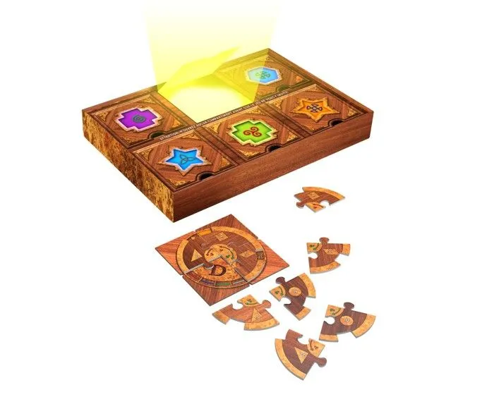 Jeu de société - RIVIERA GAMES - Puzzle Escape - Le Secret du Scientifique - Adulte - Multicolore - 60 min-0