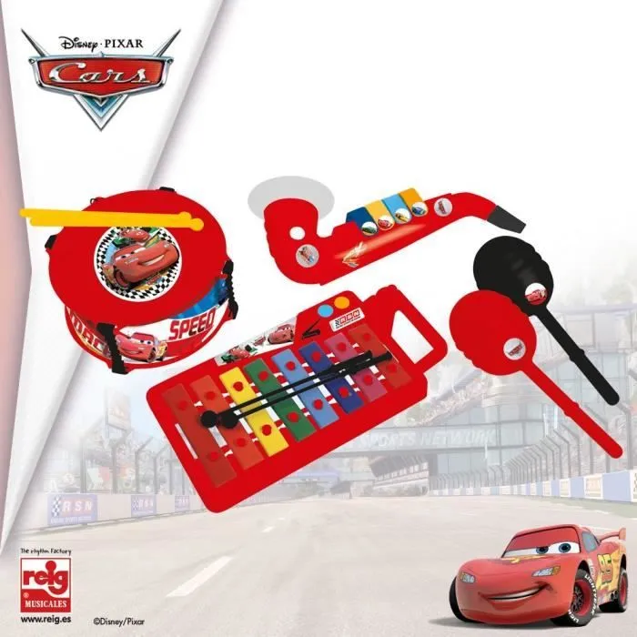 CARS Ensemble de musique (Xilophone 8 notes, tambour, saxophone, maracas)-0
