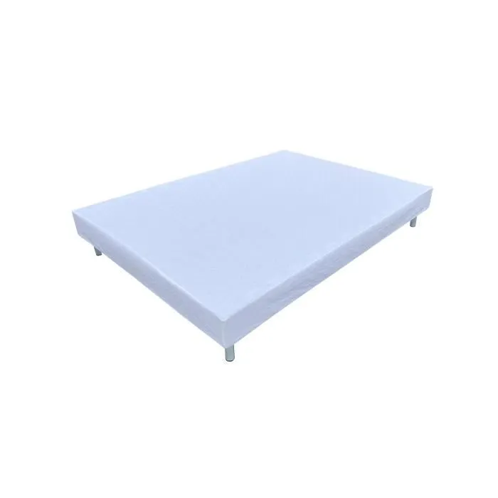 Pack Complet Matelas 140x190 cm + sommier + Pieds - ENSEMBLE SOMMIER MATELAS-1