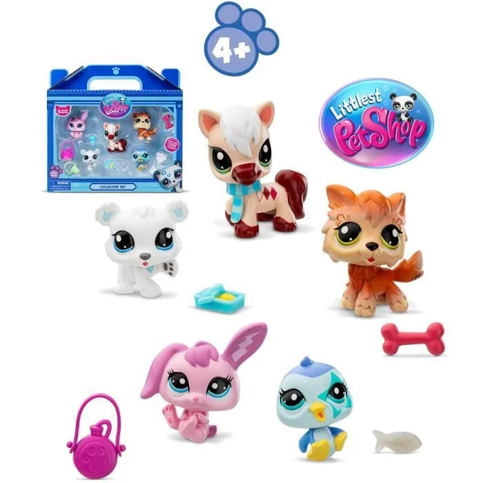 Pack de 5 Pets - BANDAI - Littlest Pet Shop Montagne - Animaux à collectionner-6