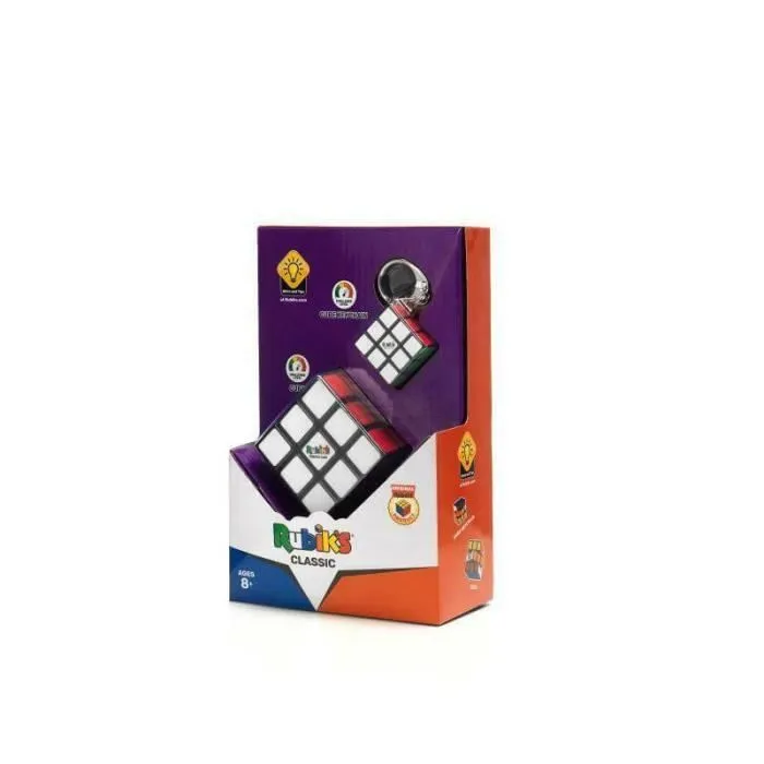 Coffret Rubiks Cube 3x3 + 1 Porte-Clés-2