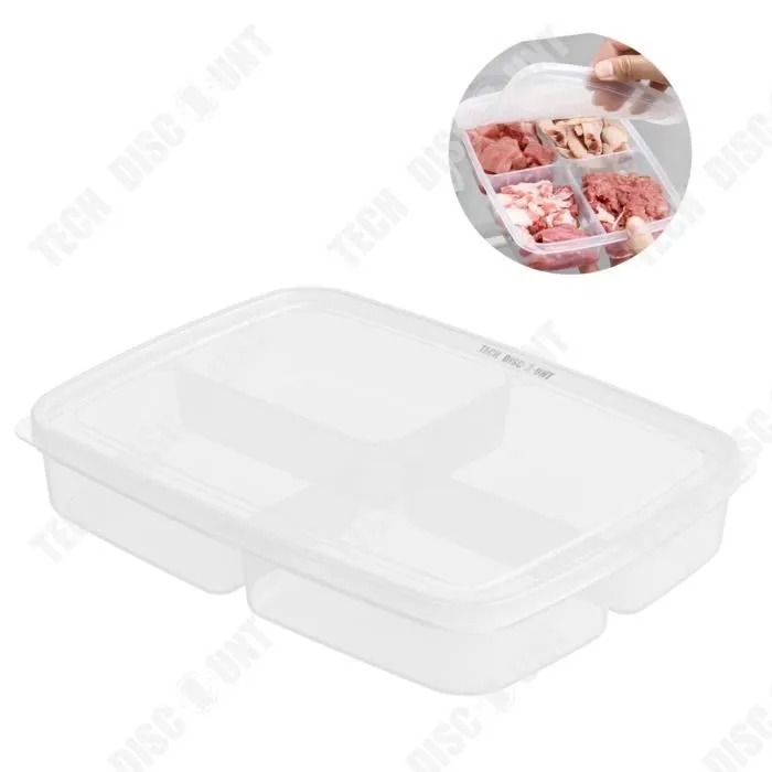 TD® Sous-boîte alimentaire rangement réfrigérateur avec couvercle boîte de rangement compartiment étanche superposé boîte de finitio-0