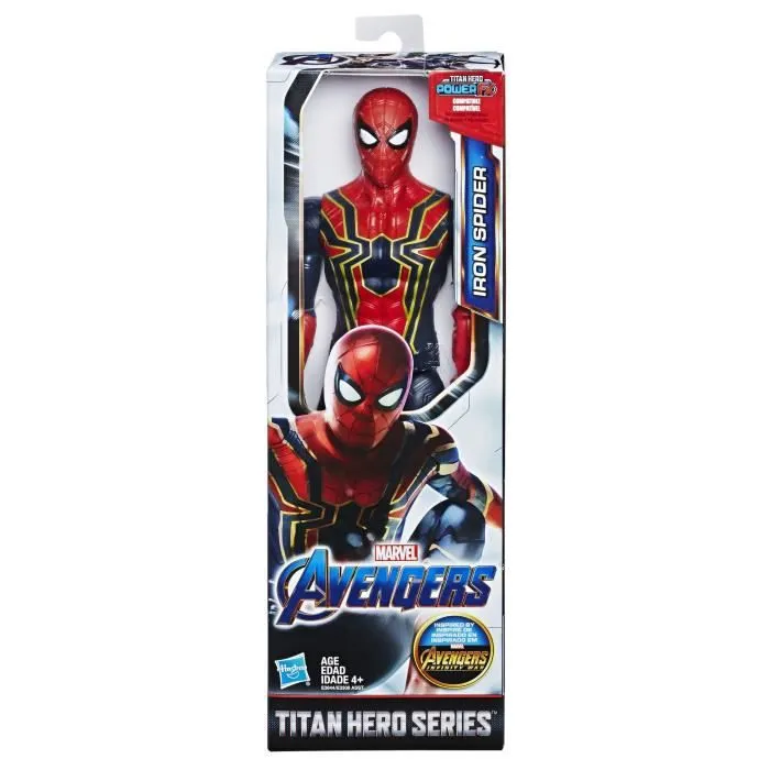 Figurine Titan Iron Spider-Man - HASBRO - Avengers - 30 cm - Rouge - Mixte - 3 ans et plus-4