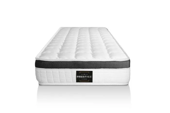 Ensemble matelas + sommier - PRESTIGE LITERIE - Supérieur 80x200 - Mémoire de forme - 3 zones - Noir-1