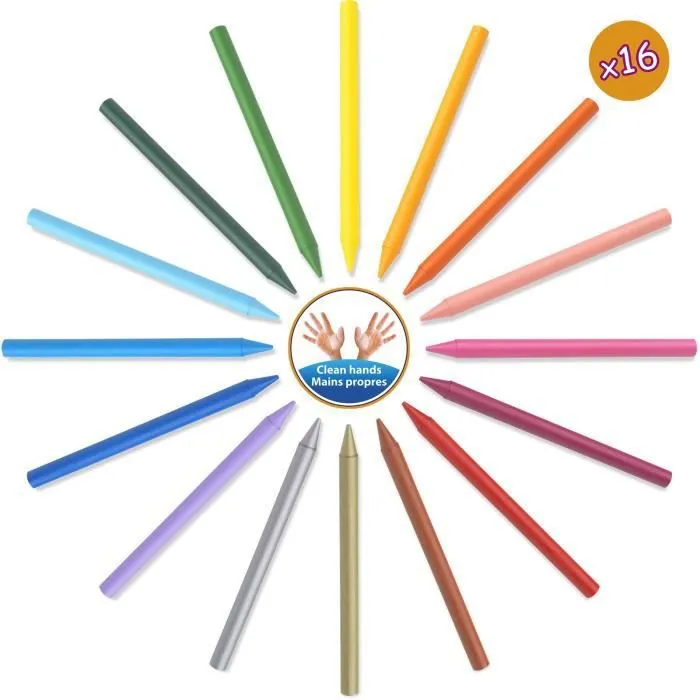 BIC Kids Mallette de Coloriage - 24 Crayons de Couleurs/24 Feutres/16 Craies et 36 Stickers à Colorier-3