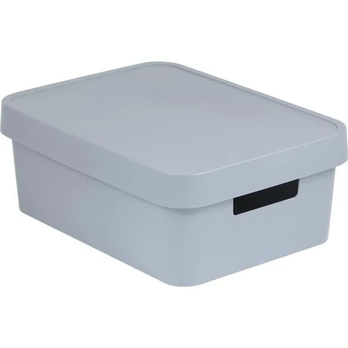 Boîte de rangement Curver Infinity 11L gris-0