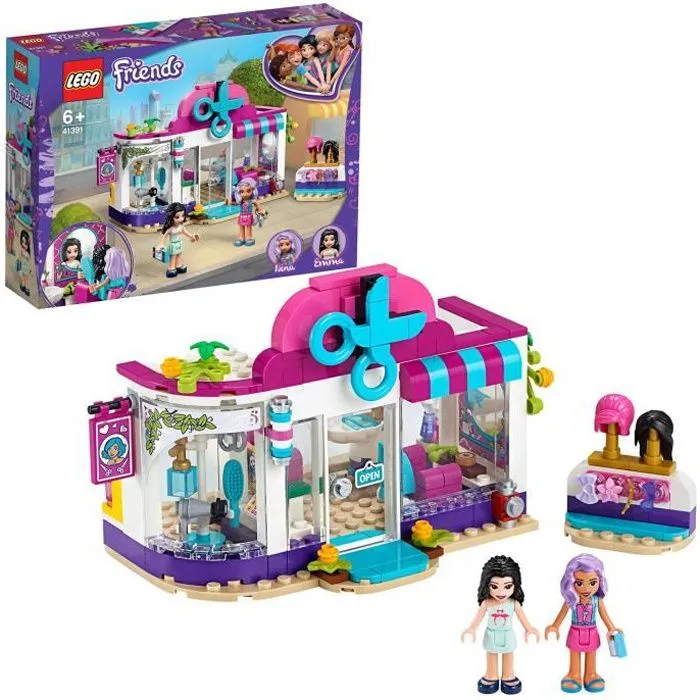 LEGO® Friends 41391 Le Salon de Coiffure de Heartlake City avec Mini Poupée Emma Jeu de Construction pour Enfant de 6 ans et +-0