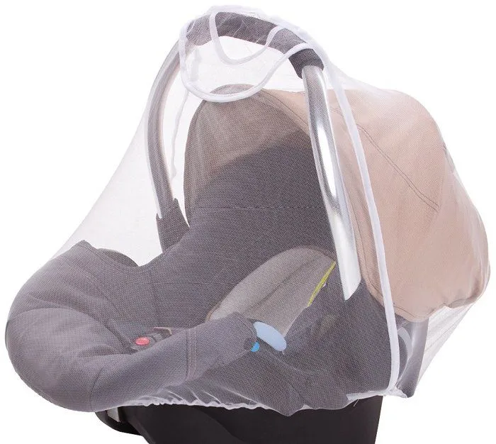 Moustiquaire poussette - moustiquaire landau - moustiquaire nacelle Diago - 30010.75256 - Moustiquaire Coque bebe blanc-0