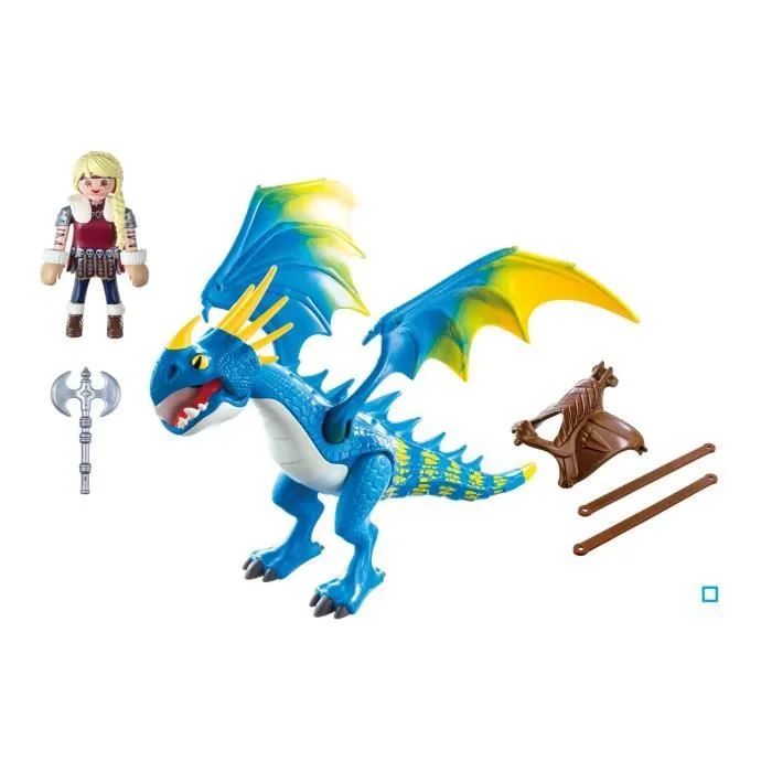 PLAYMOBIL - Dragons - Astrid et Tempête - 11 pièces - A partir de 4 ans-2