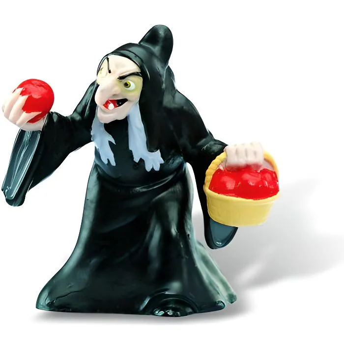 Figurine Sorcière - BULLYLAND - Blanche Neige et les 7 nains - 7 cm - Disney Princesses - Enfant-0