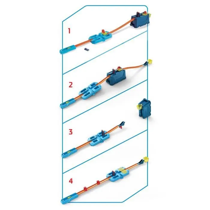 HOT WHEELS Track Builder Coffret Super Crash-4