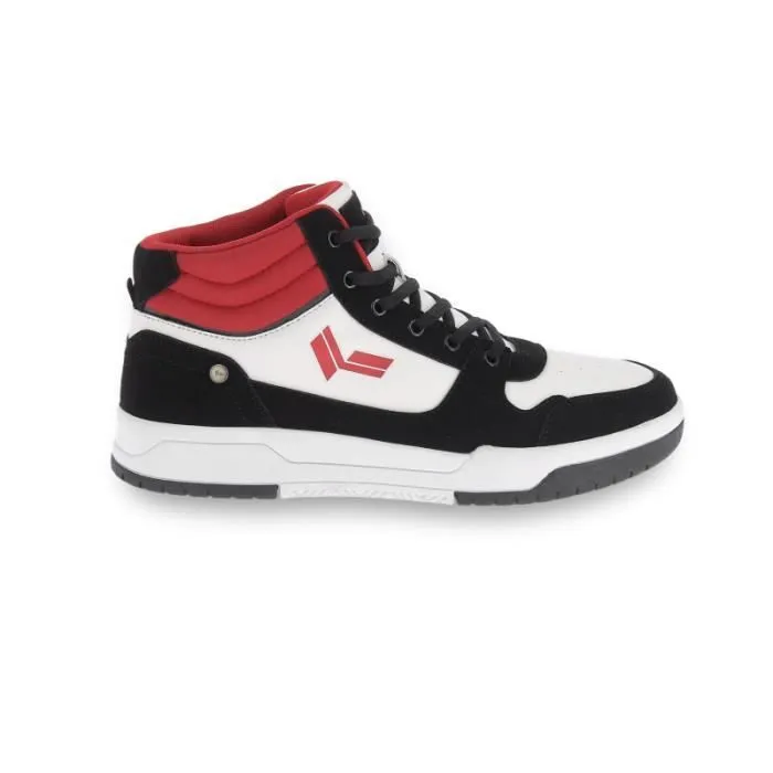 Baskets montantes KAPORAL - blanche et noire - Homme - Enfant - 40 - Lacets - Synthétique-0