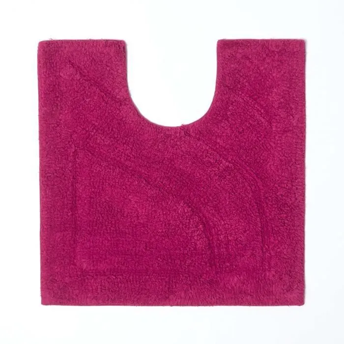 Tapis de bain haut de gamme 2 pièces Bordeaux-2