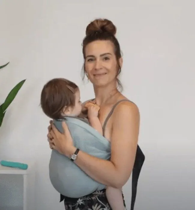 Mini Sling MiniMonkey porte-bébé compact Vert Mesh-2