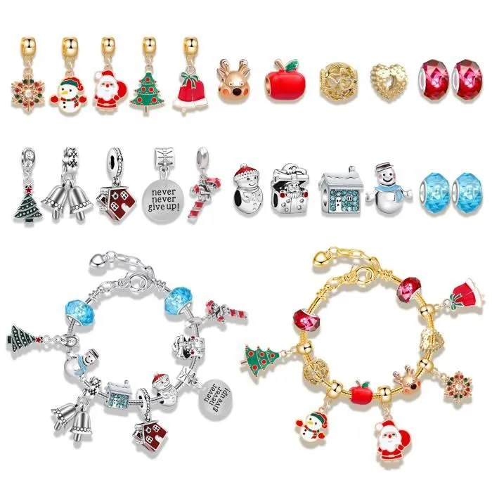 Raoclay Calendrier de l'avent Bijoux 2023, Calendrier de l'avent Fille Enfant, Bracelet Enfant Fille Fabrication Bijoux Enfant-2
