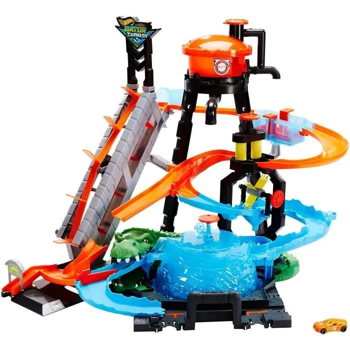 Circuit Hot Wheels - Station de Lavage Ultime - Véhicule Color Shifters inclus - Garçon - A partir de 4 ans-0