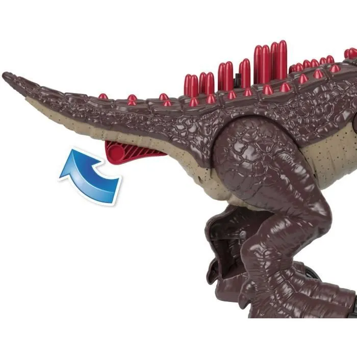 Jurassic World Imaginext-Jouet dinosaure Carnotaurus avec attaque de piques, 2 éléments de jeu HML42-8