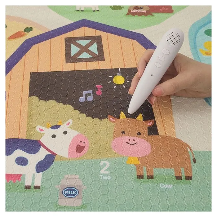 Tapis d'éveil sonore La Ferme-2