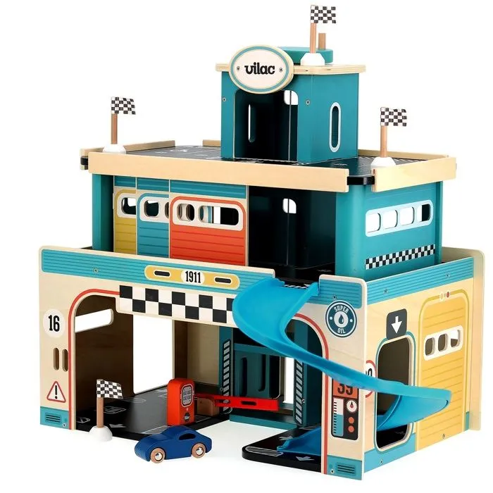 Vilac - Garage en bois vintage Vilacity-0