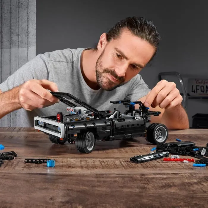 LEGO® Technic 42111 La Dodge Charger de Dom, Maquette Voiture de Course à Construire Fast and Furious, Idée Cadeau-3
