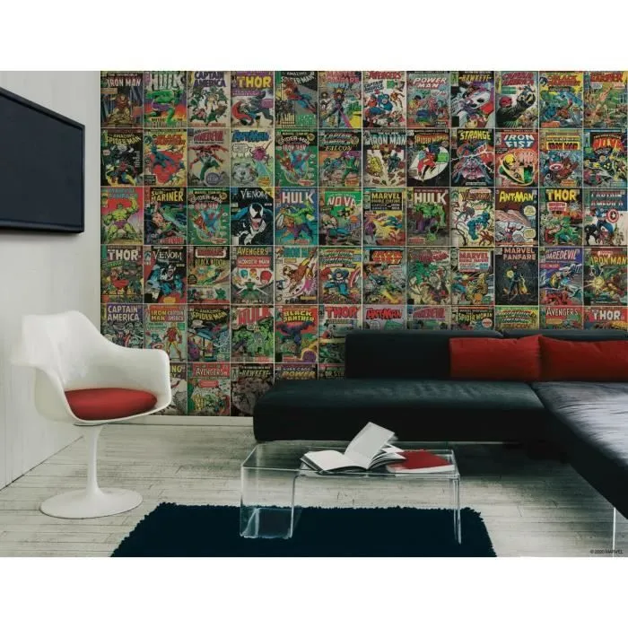 Fresque murale adhésive géante Marvel Comics - 3.2 m x 1.83 m Multicolor-2