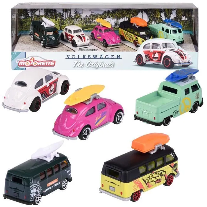 Lot de 5 voitures en métal Volkswagen The Originals-0