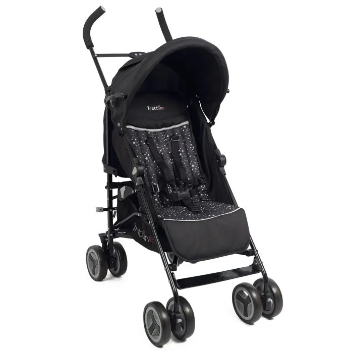 TROTTINE Poussette canne inclinable multipositions ARKANSAS NoirEtoile-0