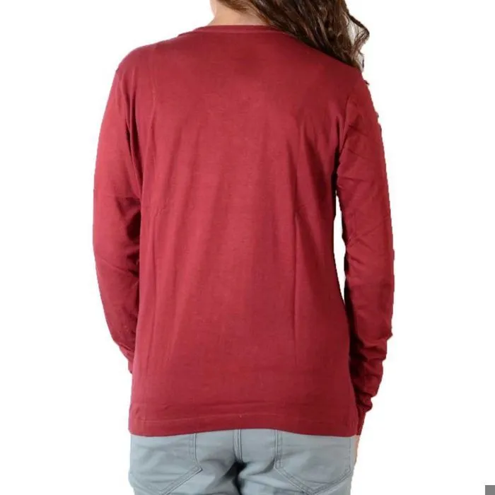 Tee Shirt Little Eleven Paris Basic V LS Mixte - Rouge-4