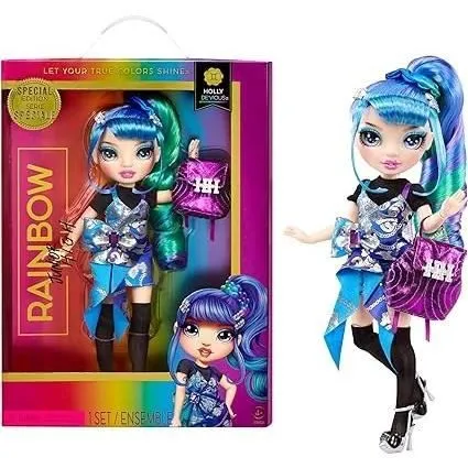 Poupée Mannequin Arc-en-Ciel 22cm - RAINBOW HIGH - Holly Devious - Version Junior High-4