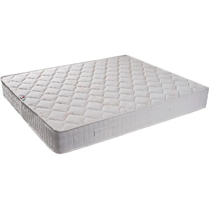 Matelas Tissu Ignifugé Non Feu + Alèse 120x190 x 16 cm - Ferme - Noyau Poli Lattex HR Dernière Génération Indéformable - Très Respi-0