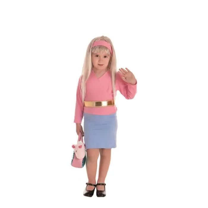 Déguisement de poupée célèbre pour fille - DisfraZZes - Rose - Costume 3 pièces-0