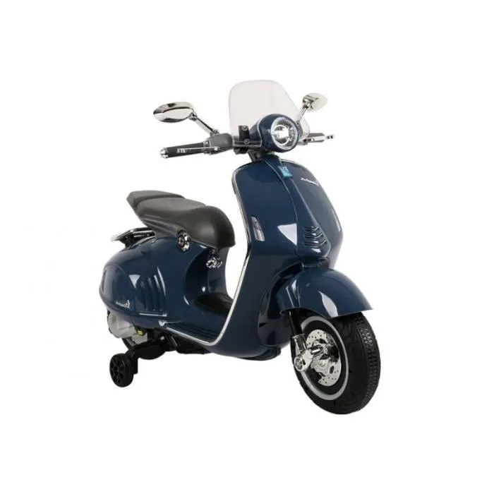 Scooter electrique 12V VESPA GTS 300 Bleu - Pack Luxe-1