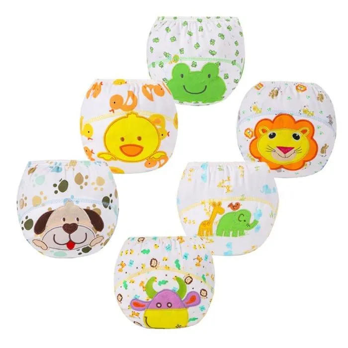 Fedmois - KidsClothing237/L - Culotte Apprentissage Proprete Garcon Fille Culotte d'apprentissage Enfant Lavable, Lot de 6-0