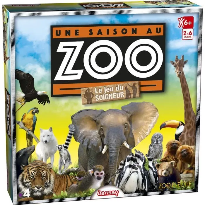 LANSAY - UNE SAISON AU ZOO® - Le Jeu du Soigneur - Jeu de société - 2 à 6 joueurs - Dès 6 ans-0
