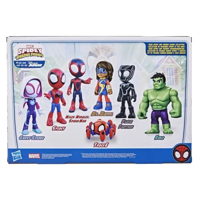 Spidey coffret 7 figurines de collection, Marvel Spidey and His Amazing Friends, dès 3 ans-6