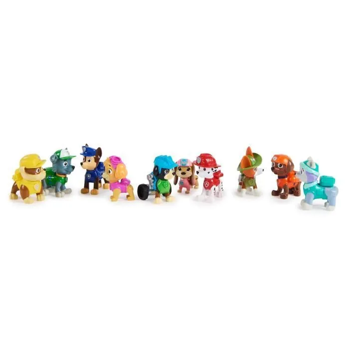 Coffret 10 figurines Pat' Patrouille 10ème anniversaire - PAW PATROL-1